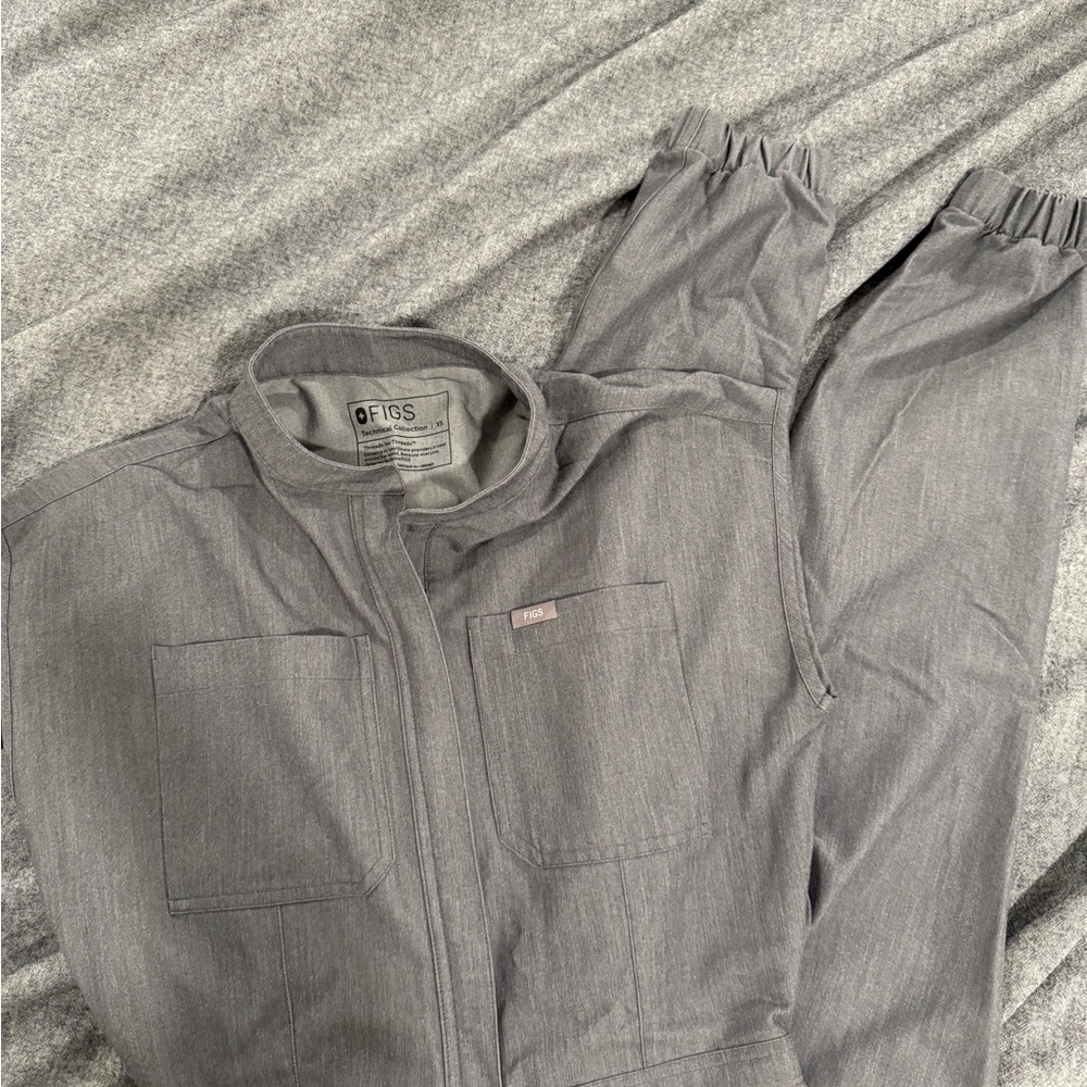 Figs Heather Gray Technical Jumpsuit